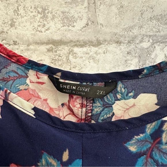Sheen Curve floral blouse women’s size 2XL rose print - Picture 4 of 5